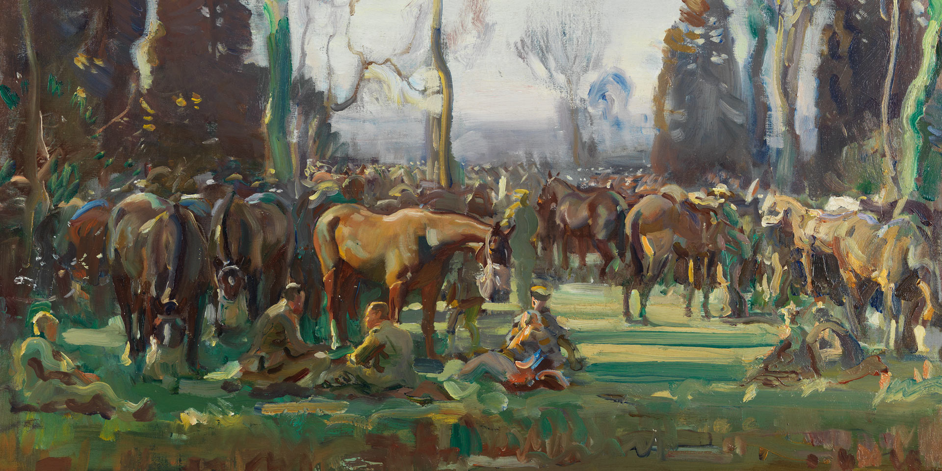 Halt on the March by a Stream at Nesle