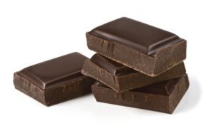 Dark chocolate, caffeine, nutrients, brain food